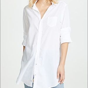 White Linen Summer Blouse